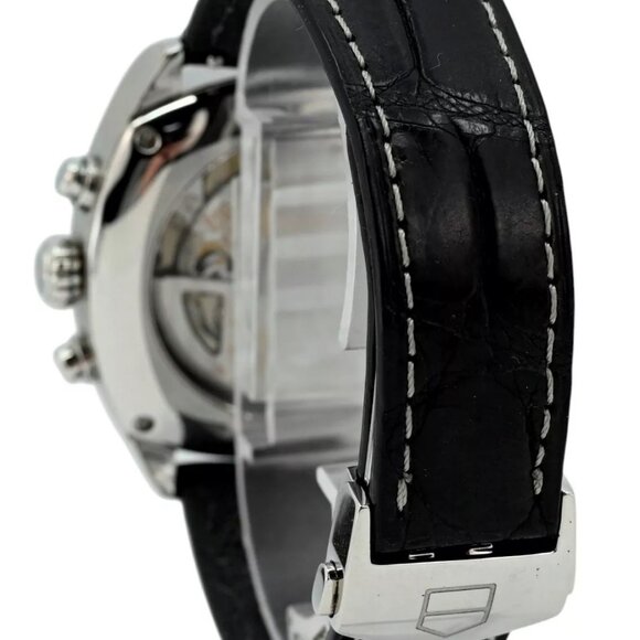 Tag Heuer 38mm Monza White Dial Chronometer Chronograph Automatic Watch CR5111! - Picture 6 of 13